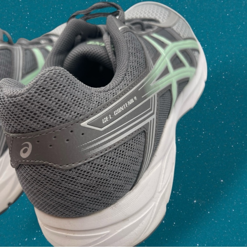 ASICS Women's Gel-Contend 4 Athletic Shoes - Gray Silver Green Size 8.5 - Picture 8 of 16